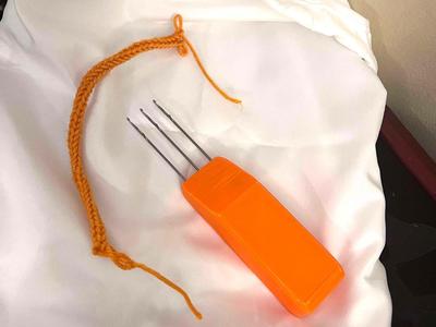 i-cord knitting handle for machine needles