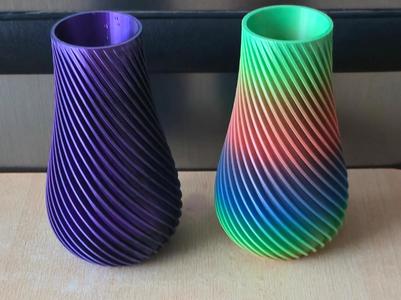 Vase spiral big large