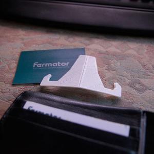 Business card foldable phone support