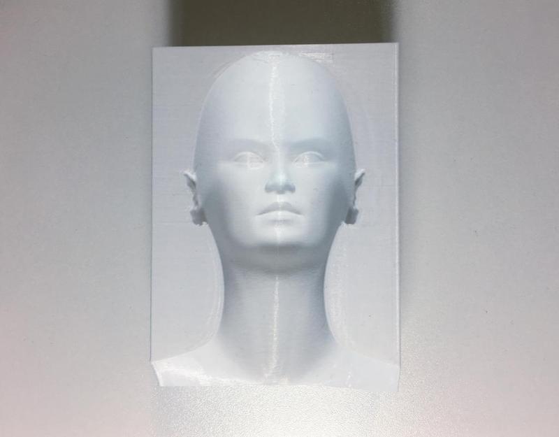 Optical illusion - head in a block