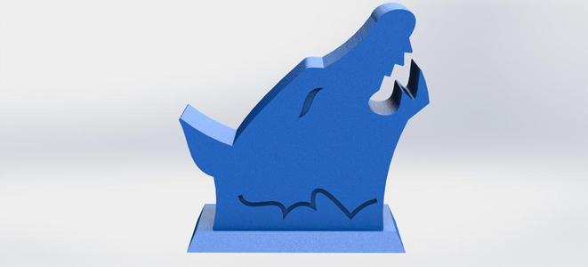 Wolf Phone Holder 