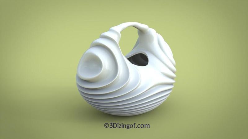Math is Beautiful! – 3 X Dupin Cyclide Vases - by Dizingof