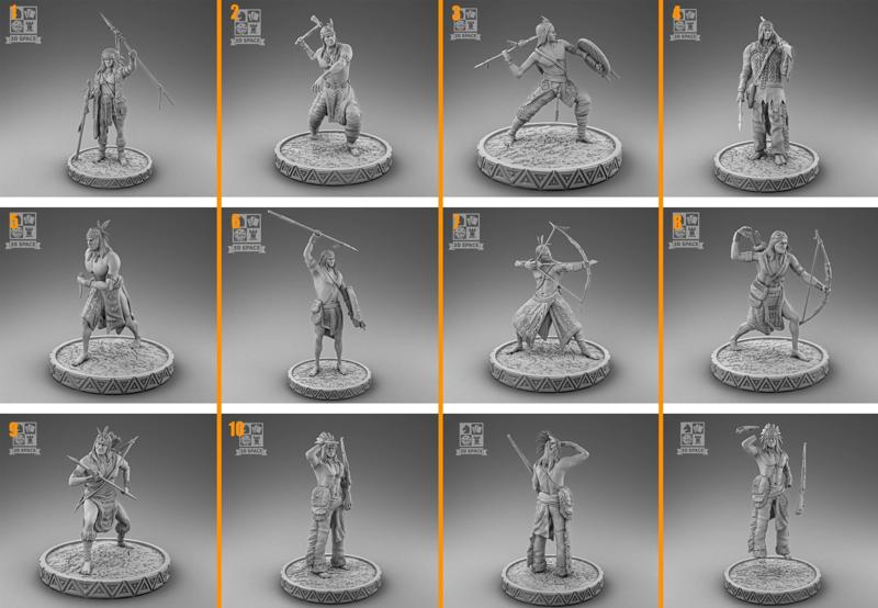 Native American 3D Model Collection