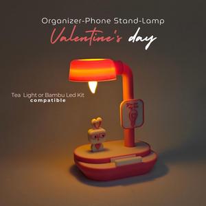 Cute Rabbit Desk Organizer - Lamp - Phone Stand 