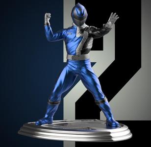 Blue SPD Ranger Statue