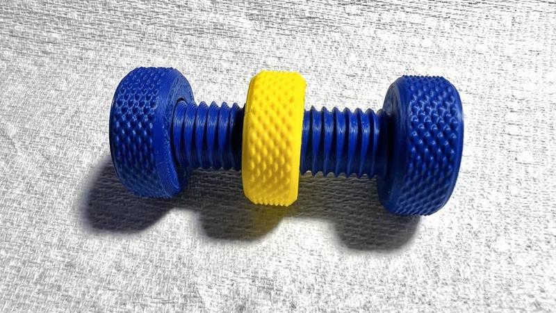 V2 Double-Headed Knurled Fidget Bolt