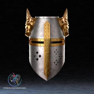 Oblivion Crusader Helmet 3D Printer STL File
