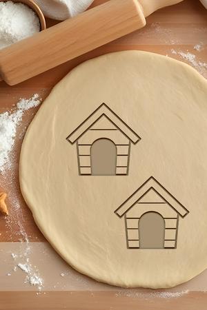 Dog House Cookie Cutter, Biscuit Cutter
