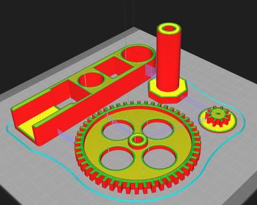 Motor Mount - 5:1 Gear Ratio Stand & Sled for DC Motor and 9V DC Battery