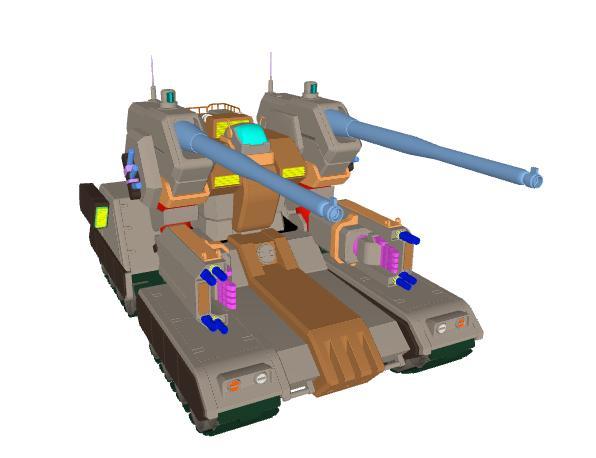 Guntank Thunderbolt (Manga ver.) 1/100 WIP