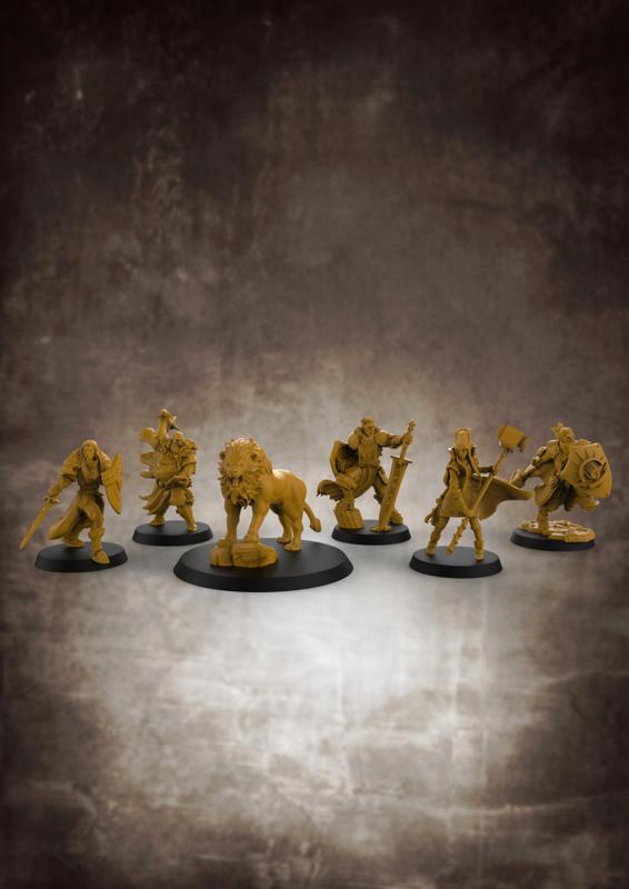 Warriors of the Cloth - Collection of Holy warriors - (32mm scale miniatures)