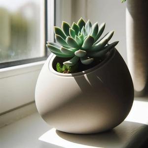 Modern Design Succulent Planter "Egged"