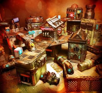 Flatline City – Core Set (Modular Buildings)