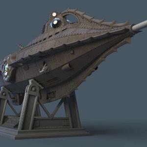 Nautilus Submarine 3D Printing Model | Assembly + Active