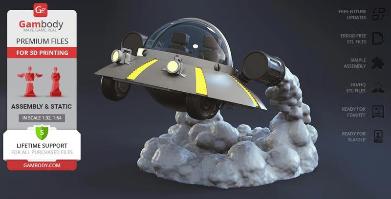 The Space Cruiser 3D Printing Model | Assembly