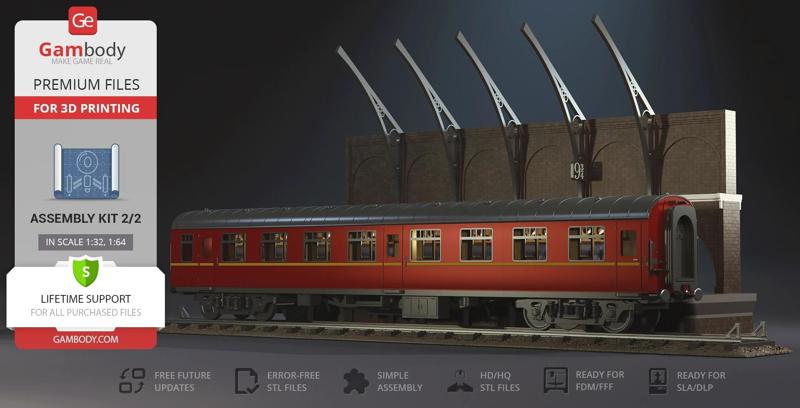 Hogwarts Express 3D Printing Model | Assembly Kit 2 - Platform 9 3/4