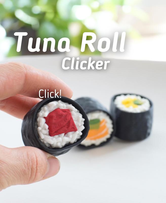 Tuna Roll Clicker - Sushi Fidget Clicker - Ludo Fidget toy