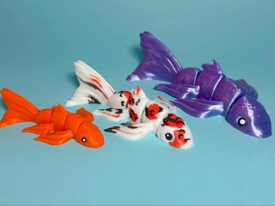 Articulated Koi Fish - Easy Print