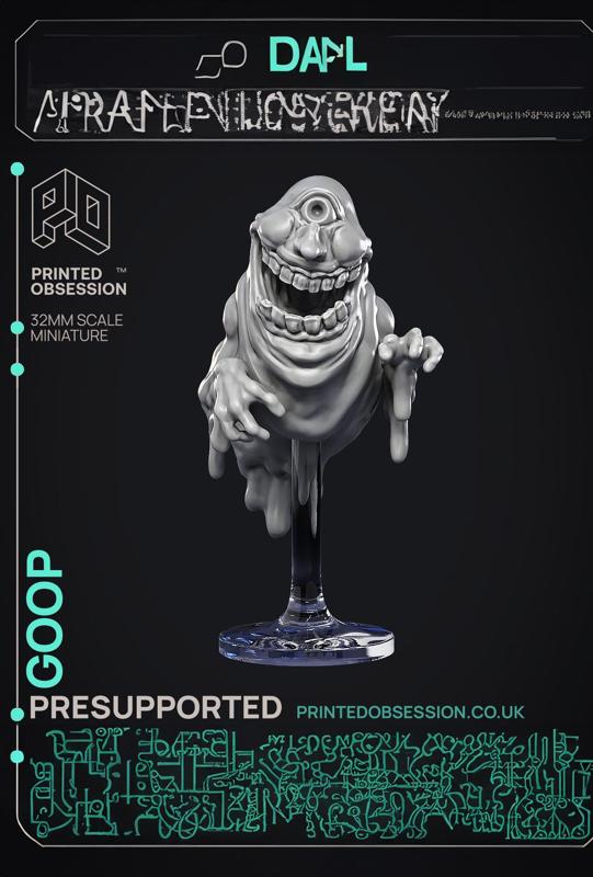 Goop - Undead - Ghast Busters - PRESUPPORTED - Illustrated and Stats - 32mm scale 