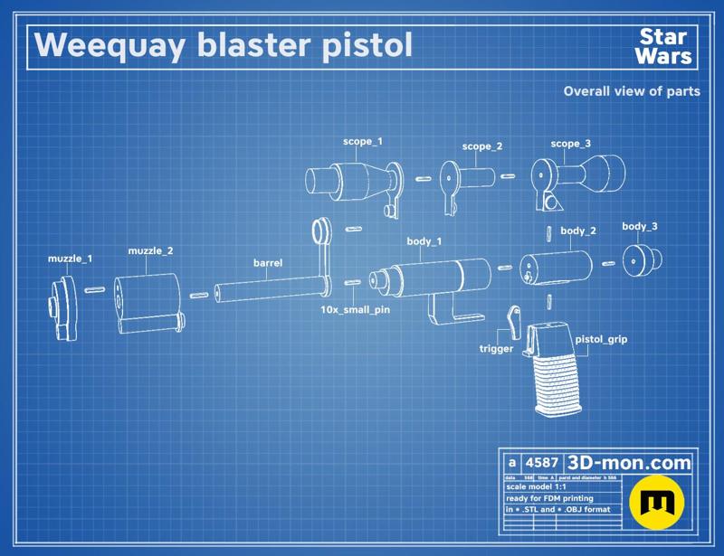 Weequay Blaster Pistol