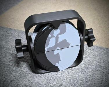 Remix of Simone Giertz's Flip Moon Display (Fully 3D Printed)