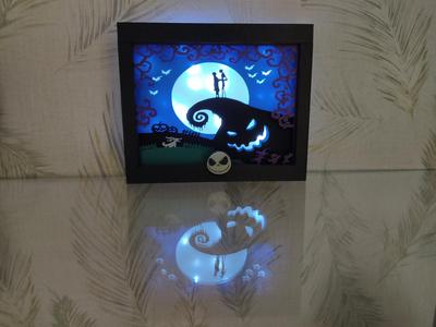 Nightmare Before Christmas Light and Shadow Box