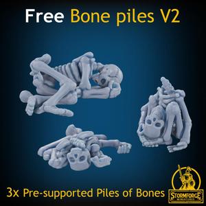Skeleton Bone Pile Set 2 !SUPPORTED! !FREE!