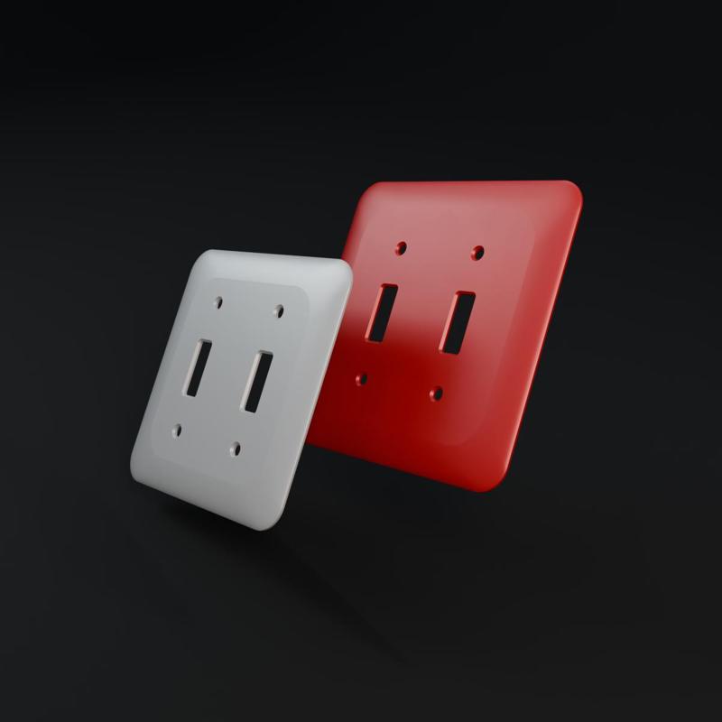 Standard light switch plate