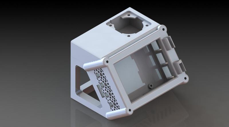 Raspberry Pi 4B + 3.5" Touchscreen Case (For Printers with 4040 Extrusion)