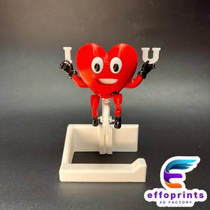 Heart Riding On Toilet Paper Holder Valentines Gadget 