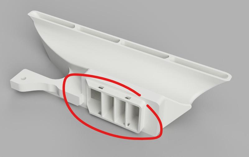 Side Fan Improved Flow Duct for Creality K1C