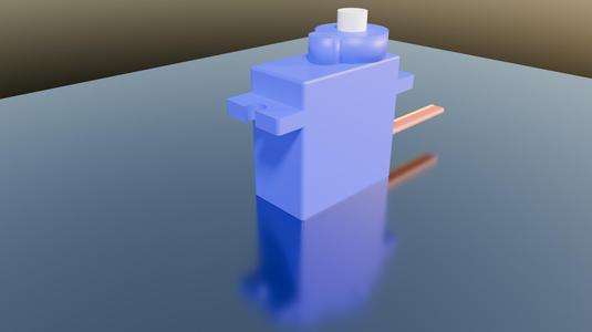Microservo object with exact dimensions