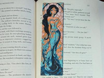 Disney Princess Jasmine Stained Glass Bookmark