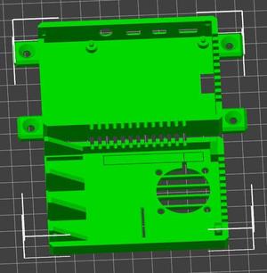 RPi4 case Edit wall mounted