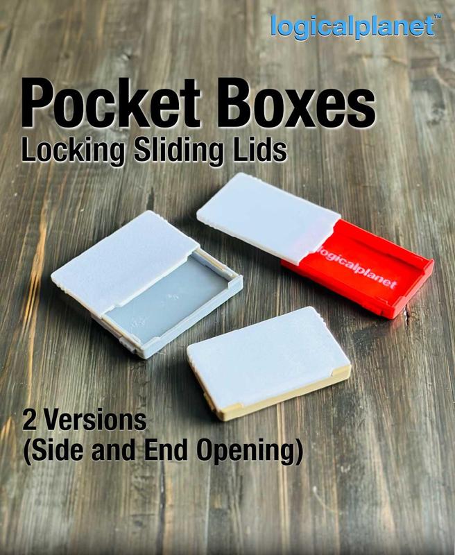 Pocket Boxes - with Locking Sliding Lids