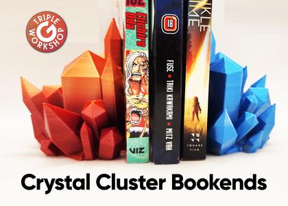 ⧋ Crystal Cluster Bookends ⧋