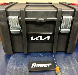 Kia, Hyundai Logo Nameplates for Bauer Harbor Freight Large Modular Toolbox EV6/Ioniq 5 Frunk Replacement