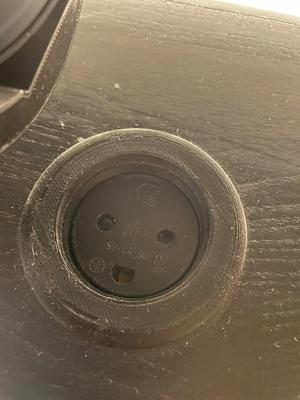 Table Power Outlet with ground (Nordic)