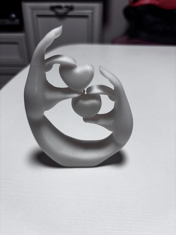 Hand holding hearts valentine day decor