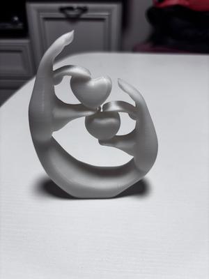 Hand holding hearts valentine day decor