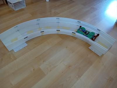 Tamiya mini 4WD track - tilted corner