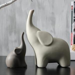 Maman éléphant et son petit – Sculpture 3D