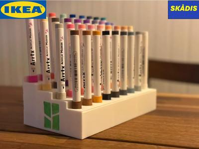 36-piece Arrtx acrylic pen organizer for IKEA Skådis