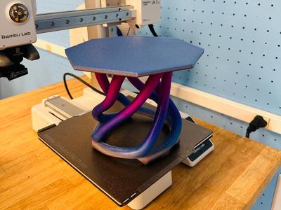 Octagon plant stand table