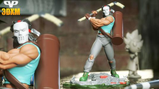 Casey Jones STL for 3D Printing ChibiSTL 3DXM