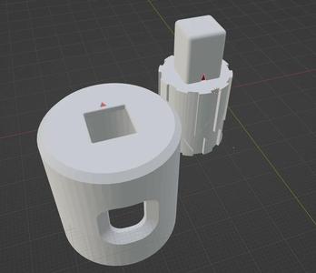 Mechanical push counter - remix - alignment fix   