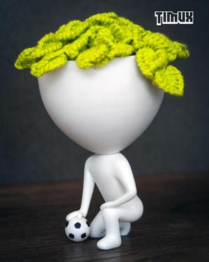 ROBERT PLANT SOCCER PLAYER - SQUATTING POSE