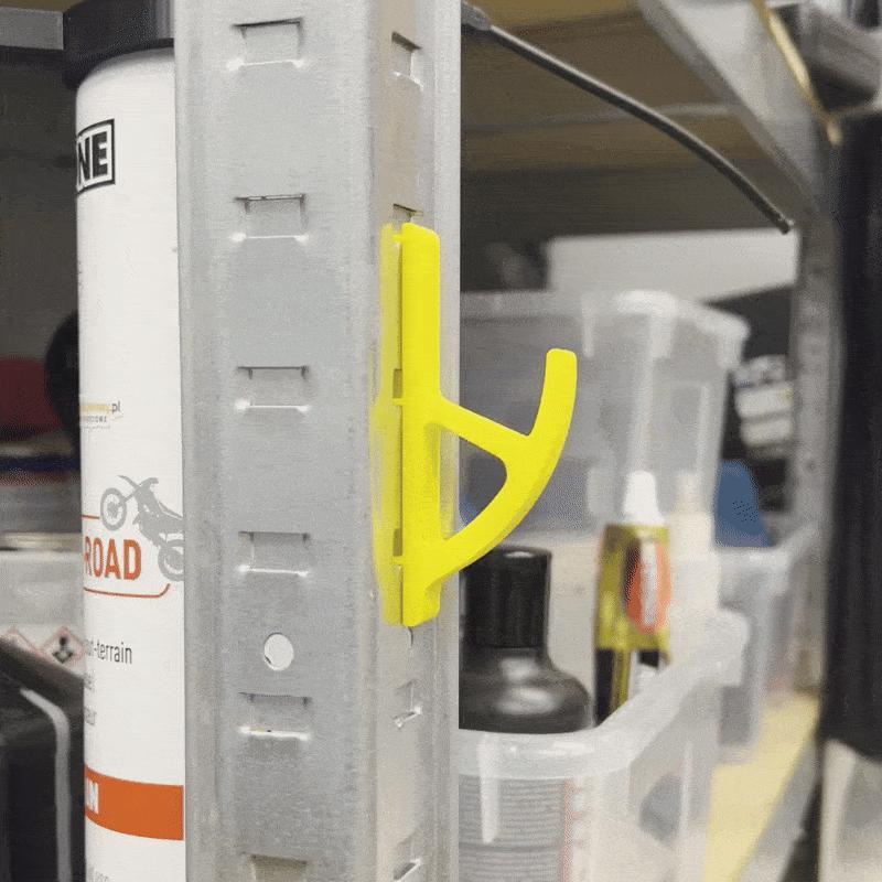 Storage rack, metal shelf hook