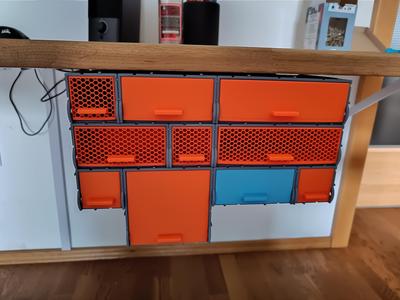 Rail 150 under Desk - Modular Storage Drawer