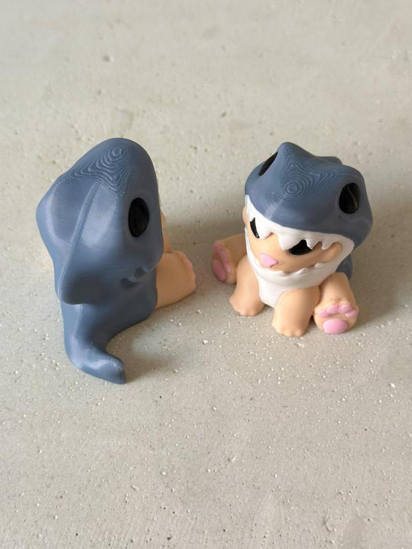 Cat in Shark Costume